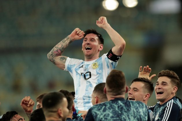 Messi feliz Argentina Copa America EFE