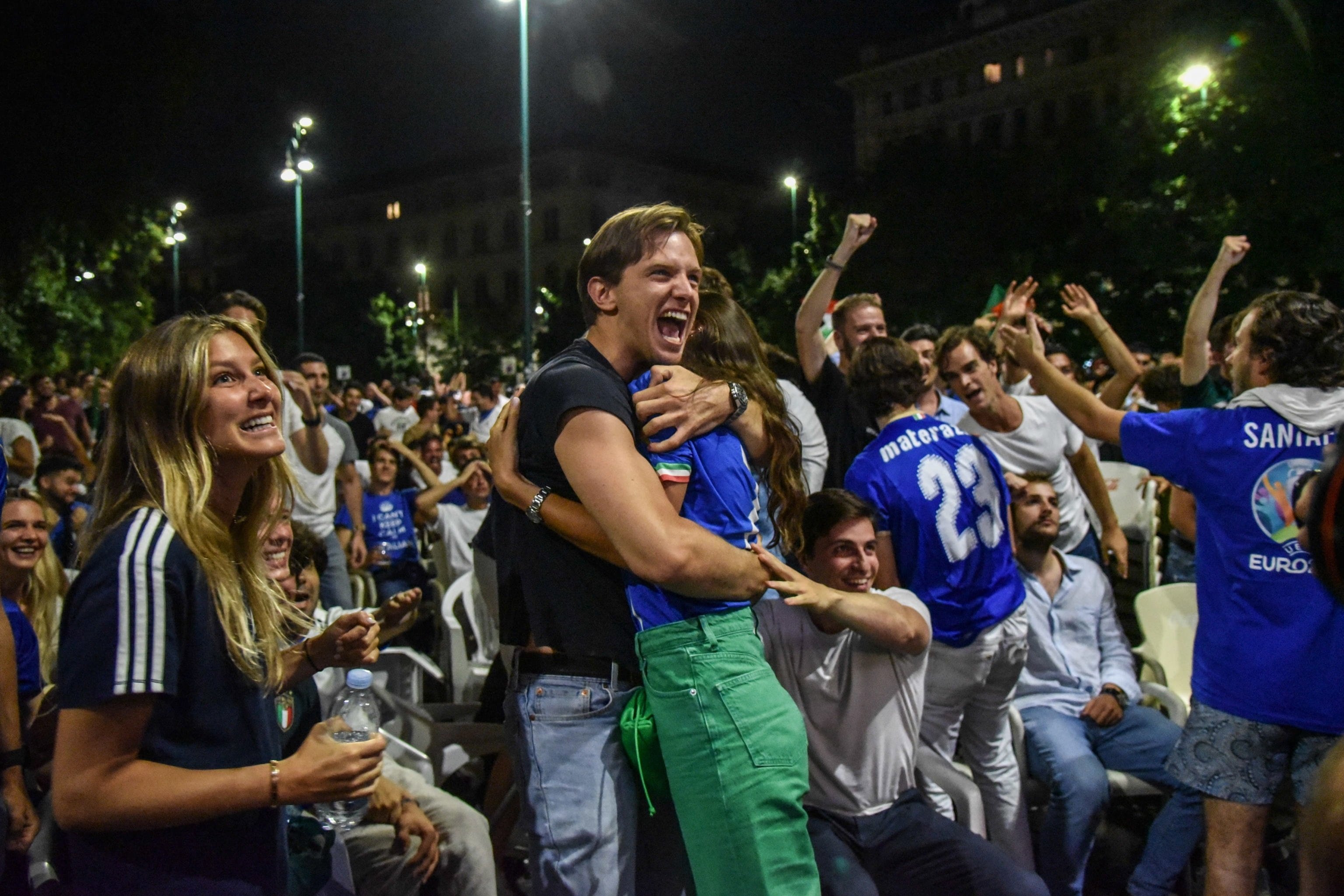 Los italianos enloquecieron en la tanda de penaltis