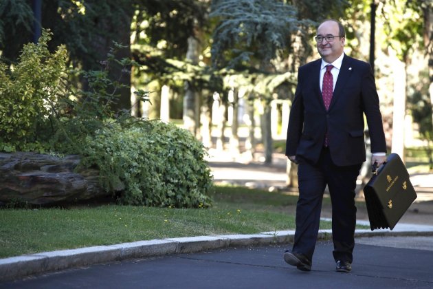 Nuevo Ministro de Cultura y Deporte, Miquel Iceta en su legada al PAlacio de la Moncloa EFE