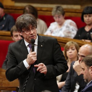 Puigdemont a Albiol: "Queremos una respuesta democrática, no amenazas, coacciones e insultos"