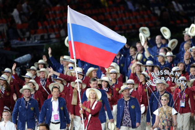 EuropaPress 2541854 filed 27 july 2012 england london russian tennis player and flag bearer