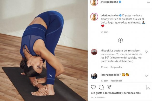 Cristina Pedroche yoga 2@cristipedroche