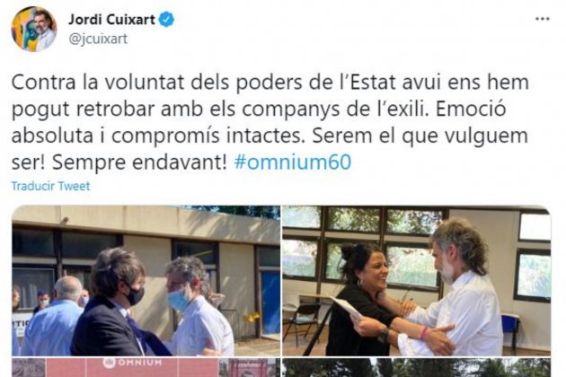 TUIT Jordi Cuixart acto omnium cultural elna