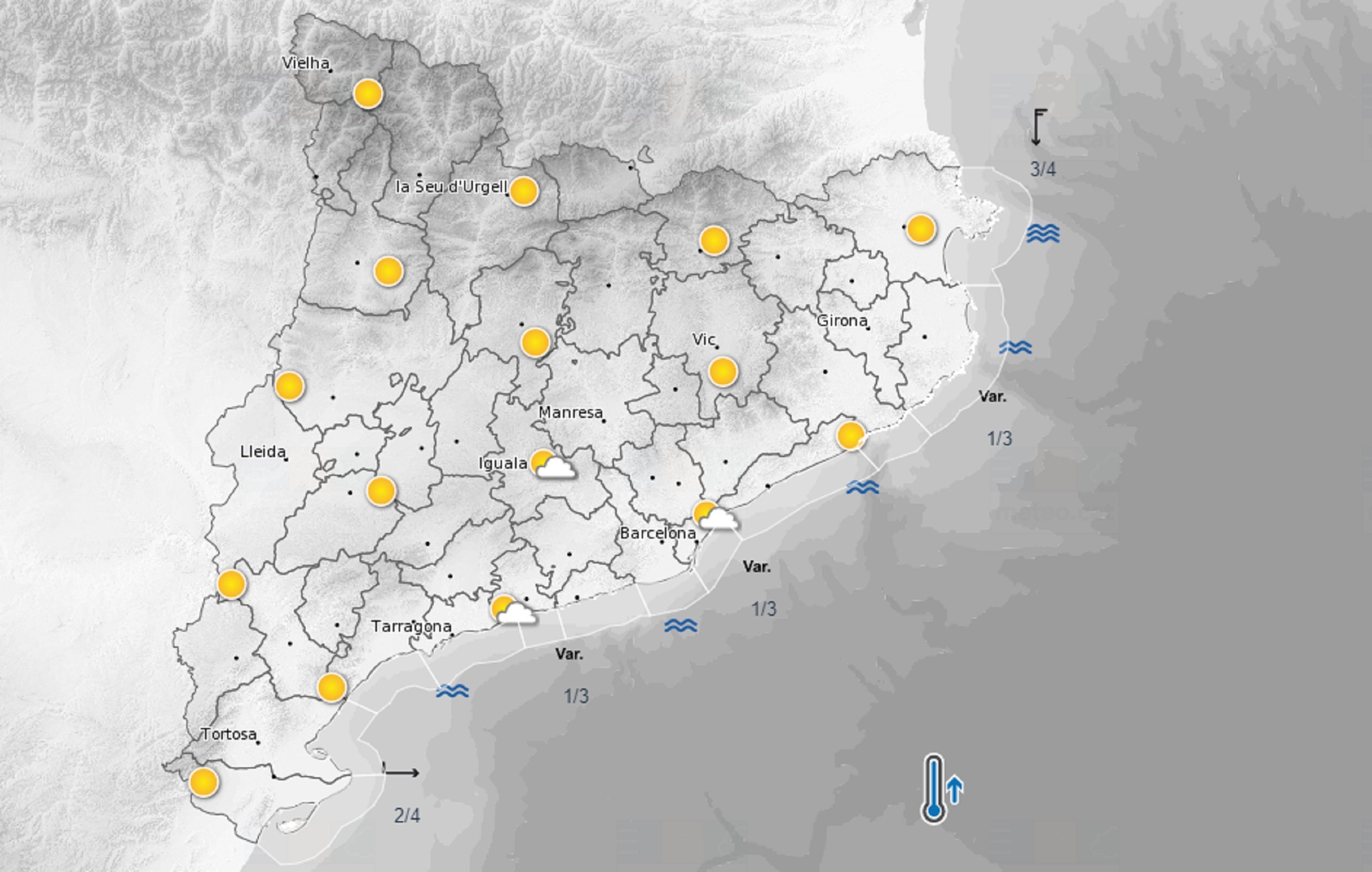 Previsión sábado mañana / Meteocat