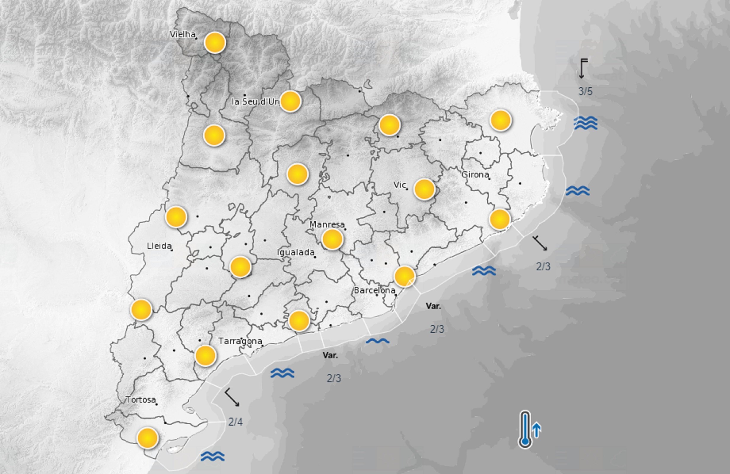 Previsión domingo mañana / Meteocat
