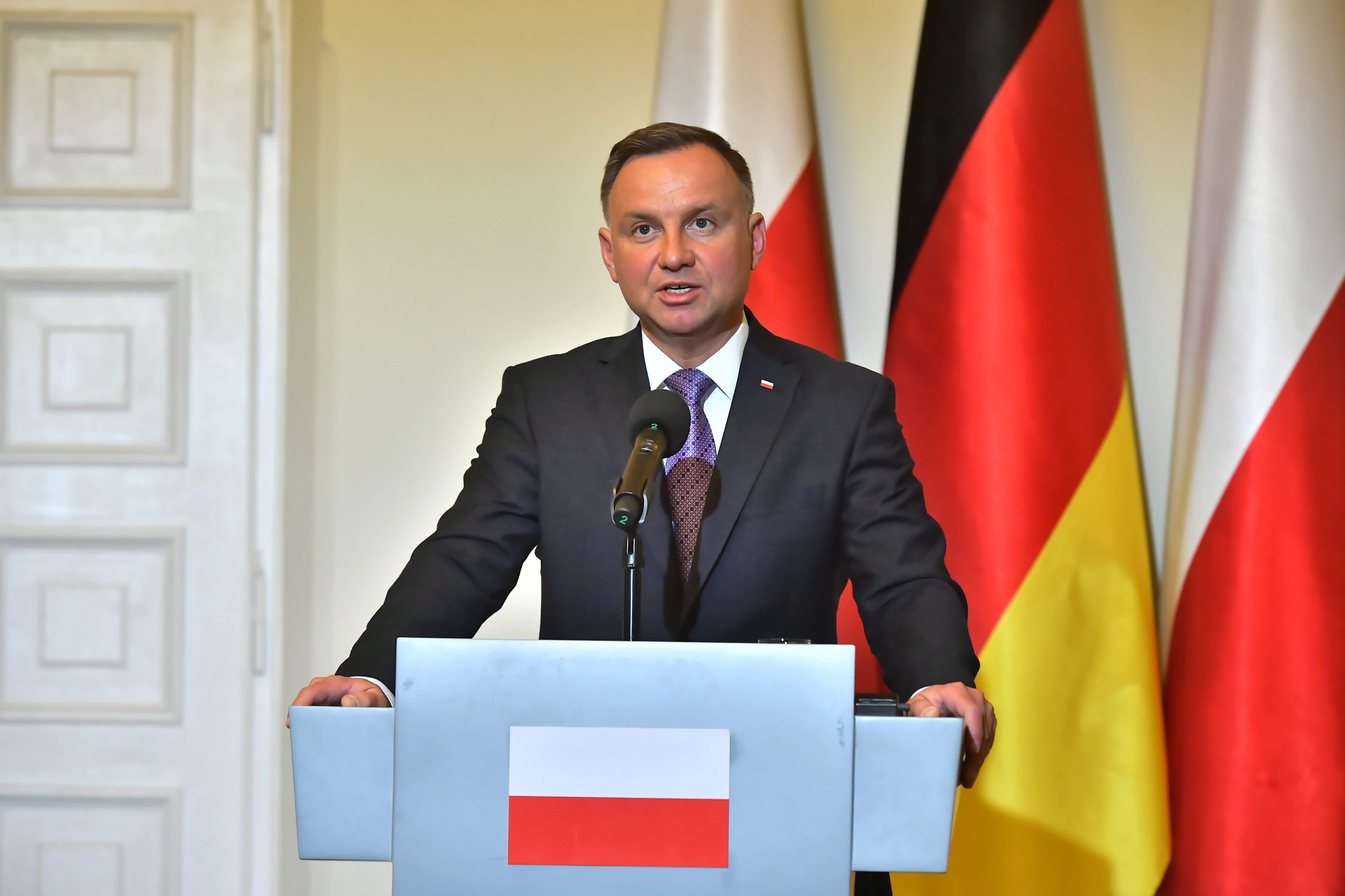 Andrzej Duda presidente de polonia en una cumbre con alemania / Efe