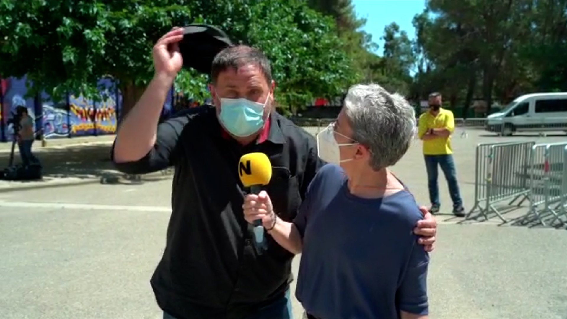 L'inesperat cameo de Junqueras a la videocrònica de l'acte d'Òmnium