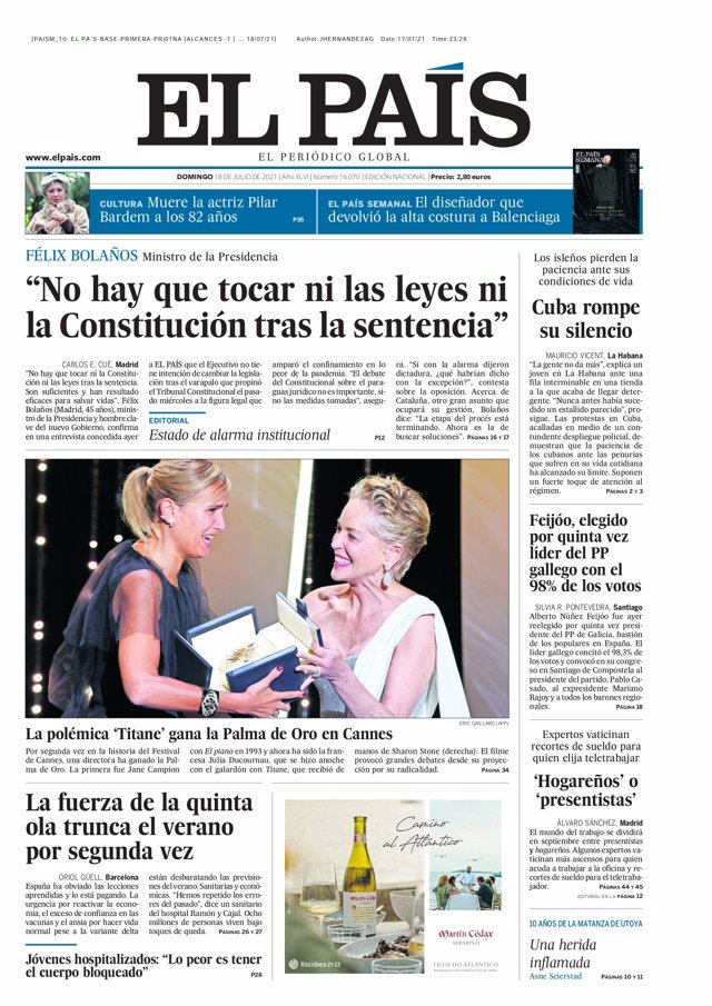 EL PAIS 18 julio EL PAIS 18 julio