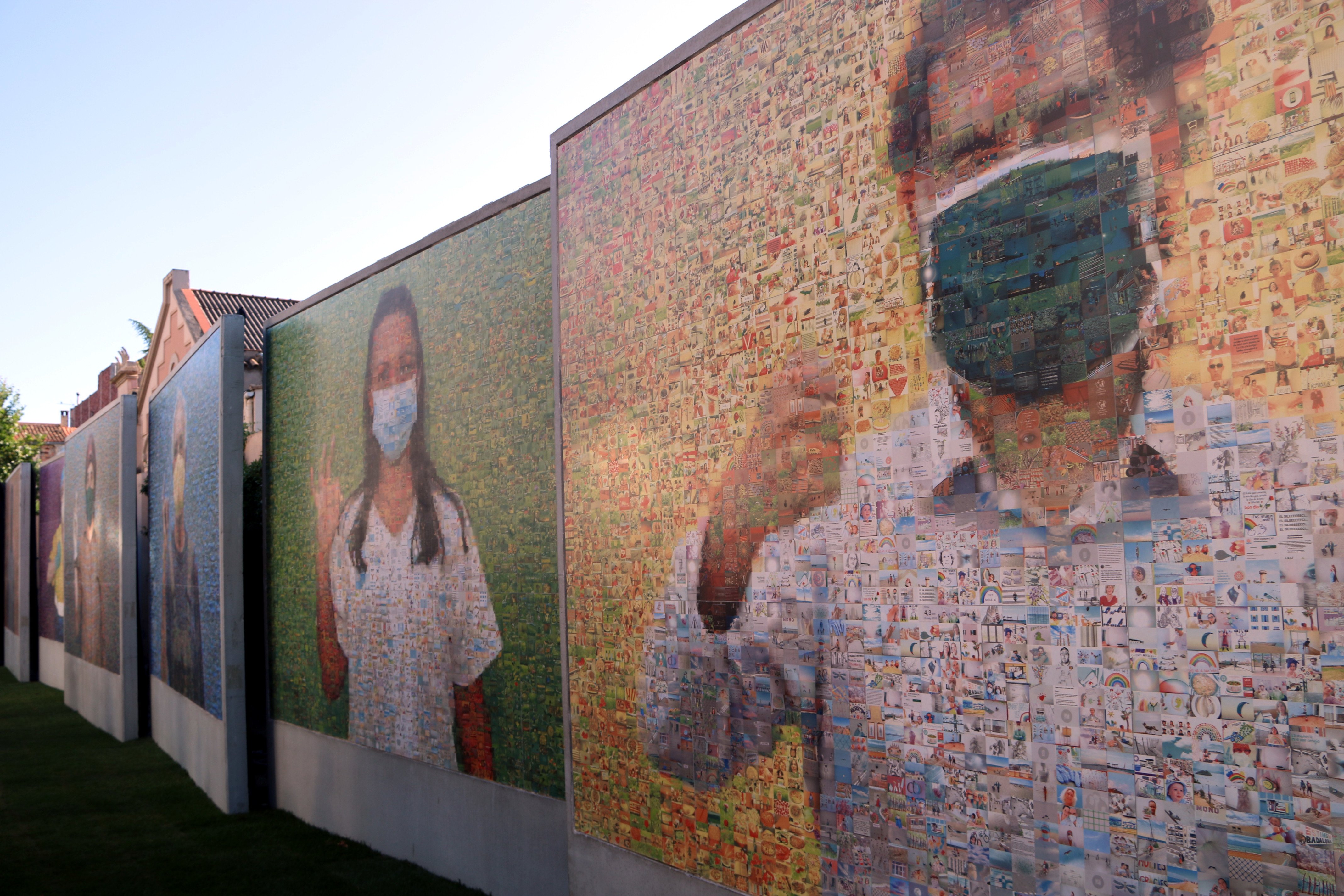 El mural en honor a les víctimes de la covid més gran del món és a Igualada