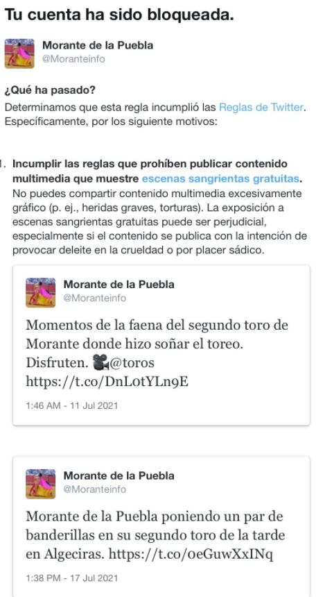 resposta twitter morante de la puebla