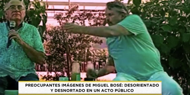 Miguel Bosé con negacionista Josep Pàmies Telecinco