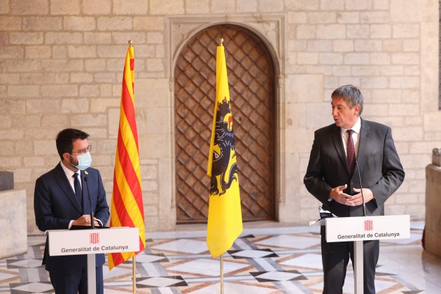 Aragones ministro-presidente Flances Jan Jambon Sergi Alcàzar 