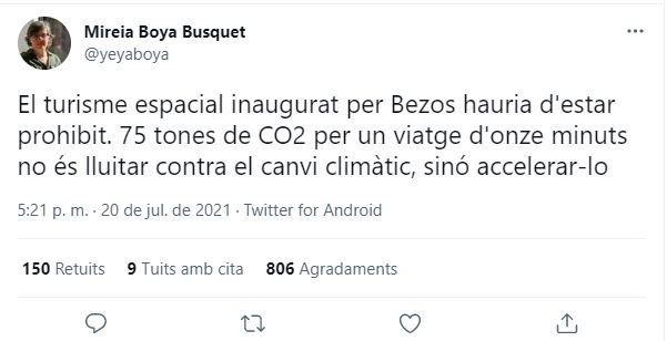 TUIT mireia boya turismo espacial bezos TUIT mireia boya turismo espacial bezos