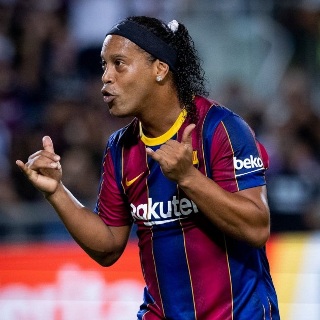 Ronaldinho durante un partido de los Barça Legends / Foto: FC Barcelona