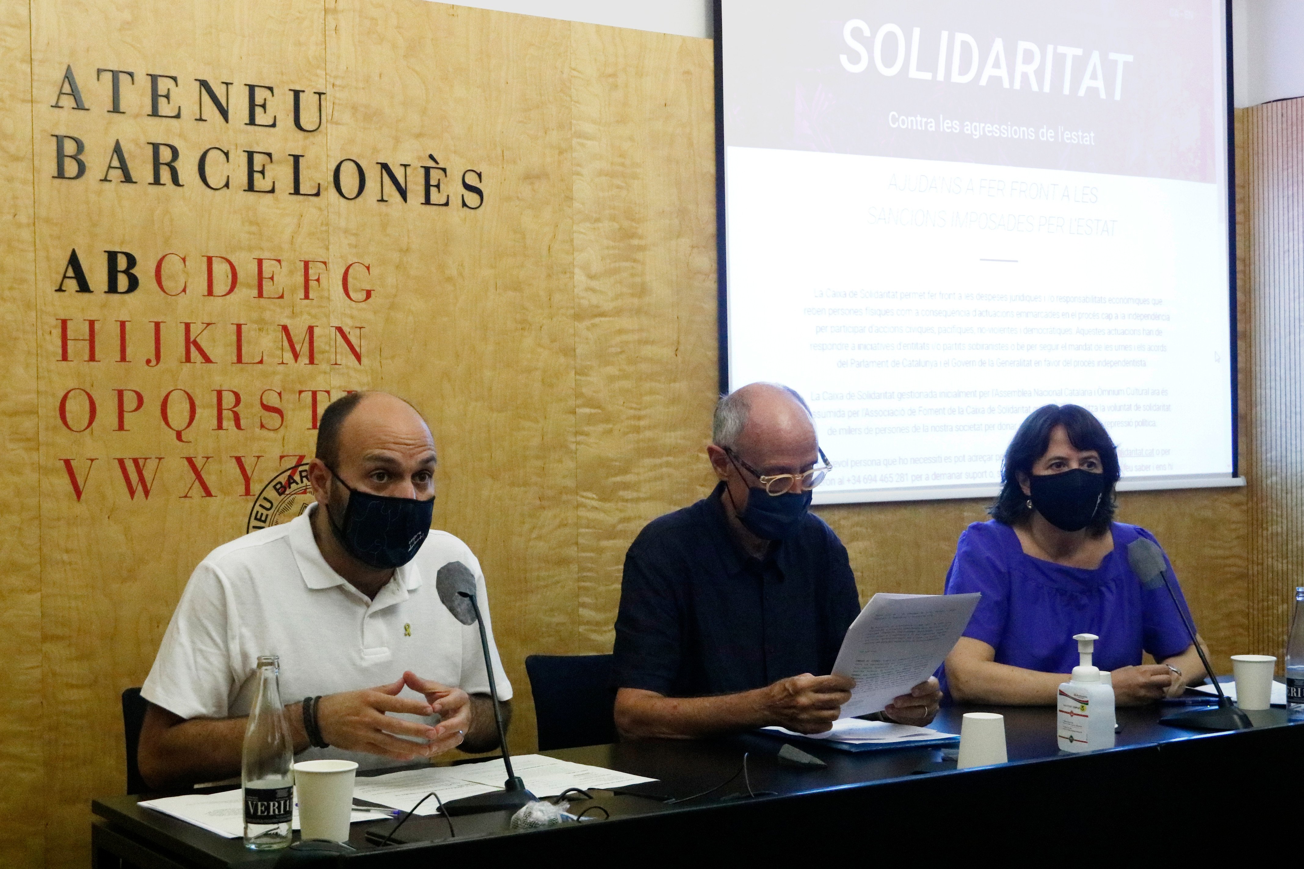 Solidarity Fund: "The banks said 'no' out of fear of Spanish state reprisals"