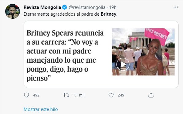 tuit Revista Mongolia chiste Britney Spears