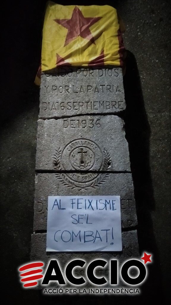 Vox denuncia en la fiscalía los ataques a los monumentos franquistas
