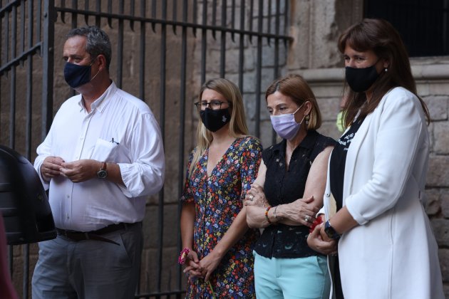 Forn, Artadi, Borràs y Artadi acto 'bastante represalies: estamos aquí' en la plaza del rey Sergi Alcàzar