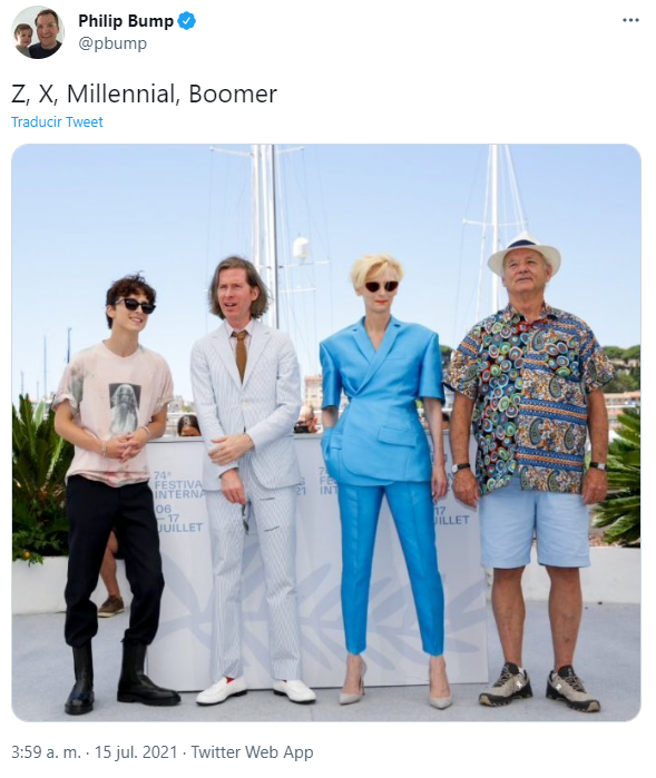 Z, X, Millenial, Boomer