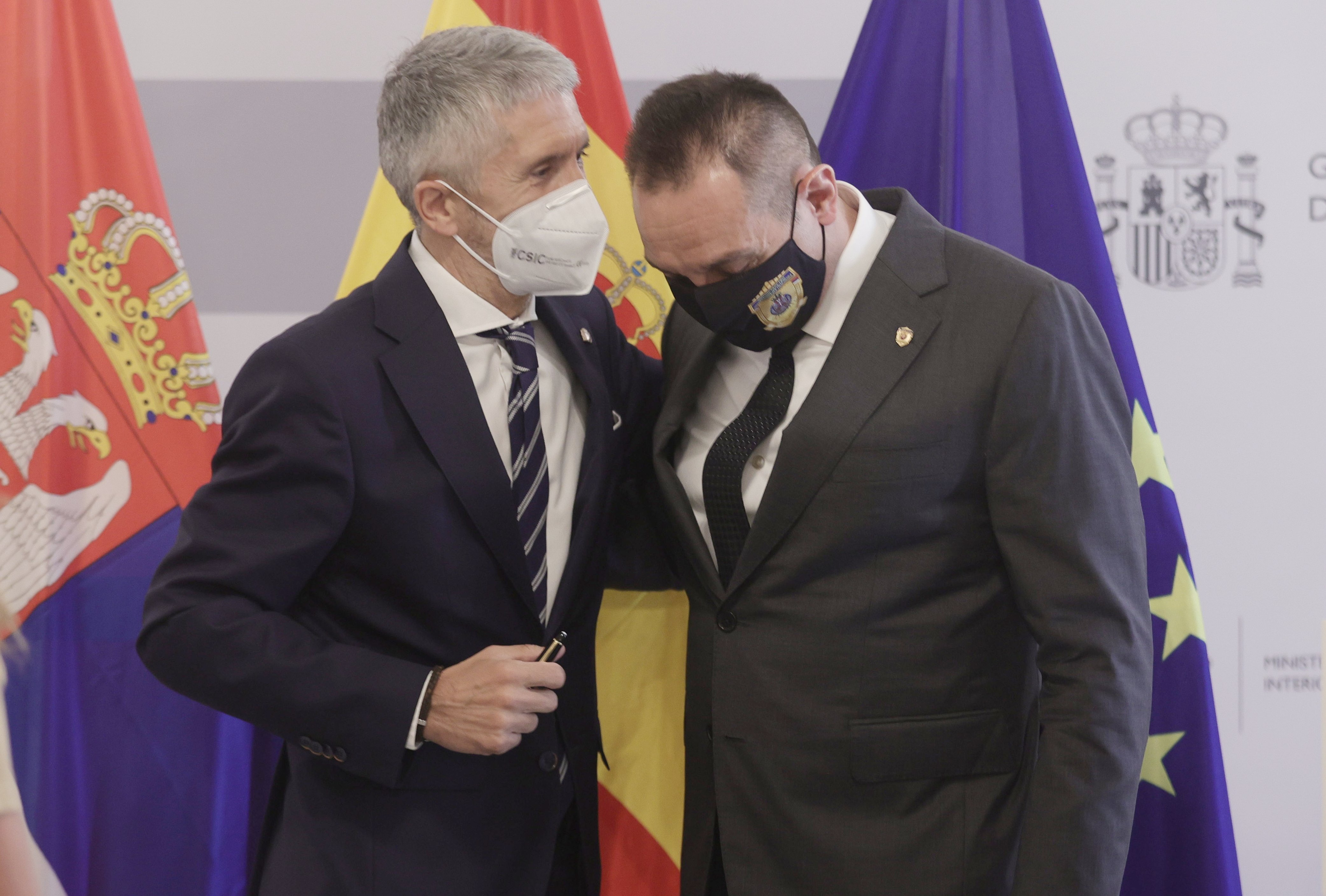 EuropaPress 3850060 ministro interior fernando grande marlaska homologo serbio aleksandar vulin