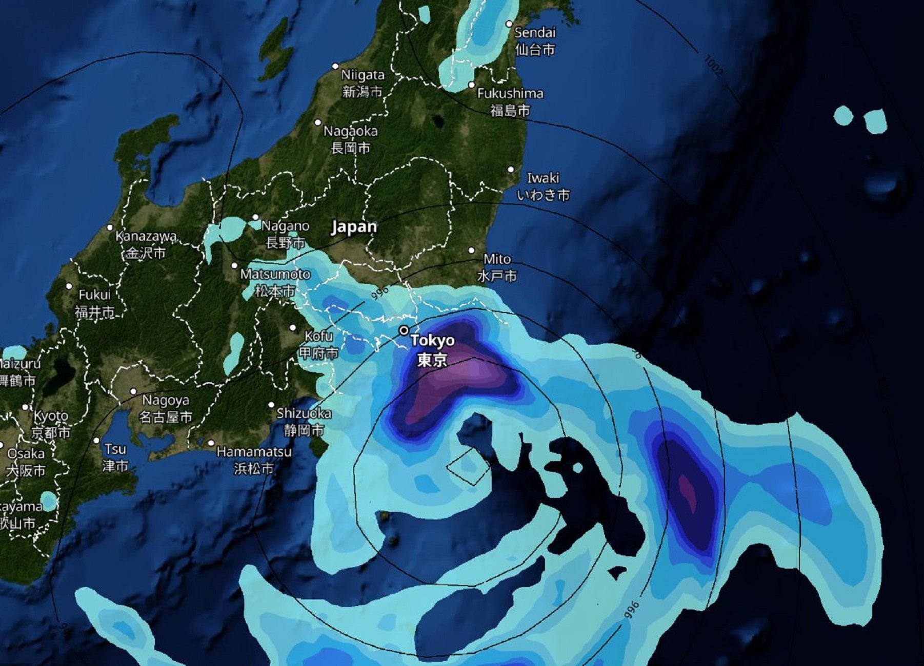 Aumenta la preocupación por la llegada de un tifón a Tokio