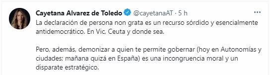 TUIT Cayetana Álvarez de Toledo Santiago Abascal