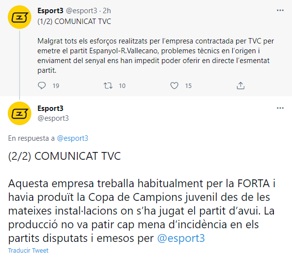 COMUNICADO 2 ESPORT3