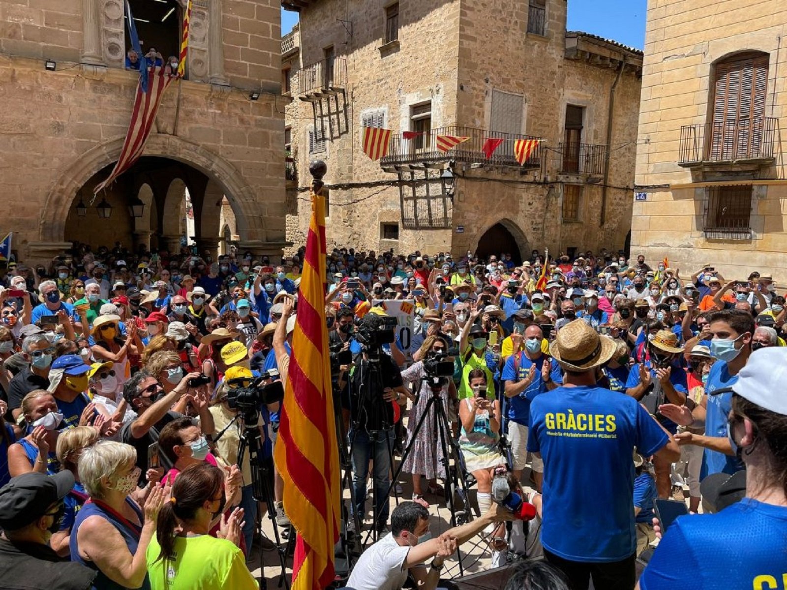 Turull culmina la Travessa per la Llibertat a Arnes