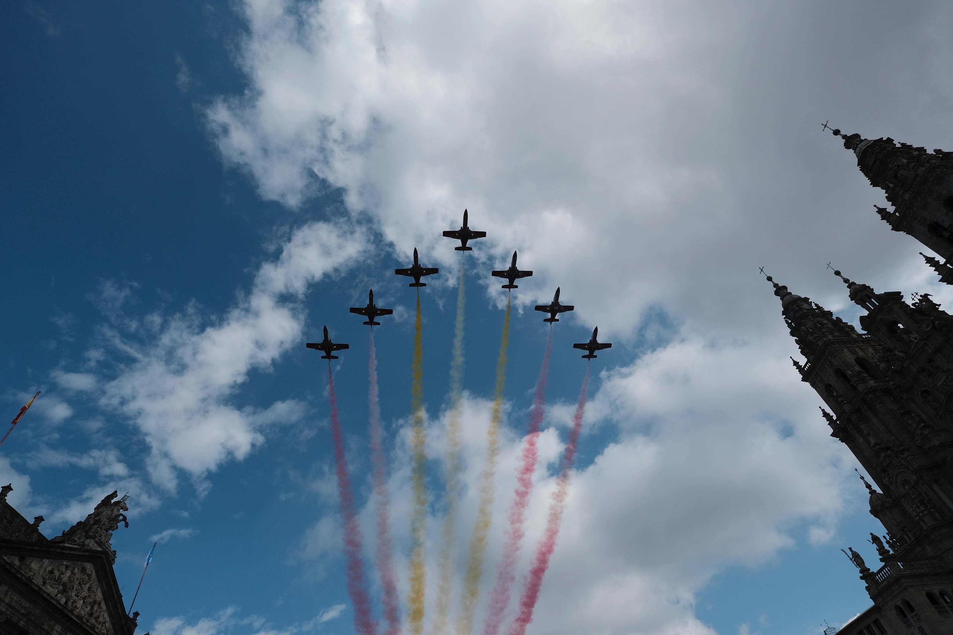 'Día da Patria': gritos de "Galicia libre" contra la exhibición militar