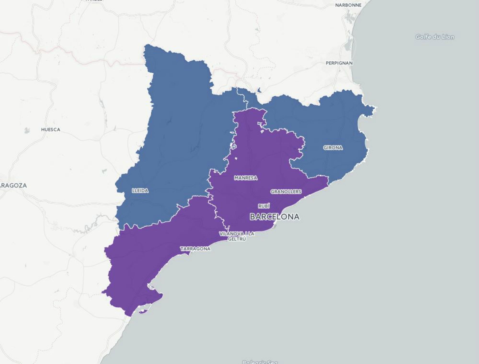 Mapas: Del PSC a ECP, el cambio en la representación catalana en el Congreso