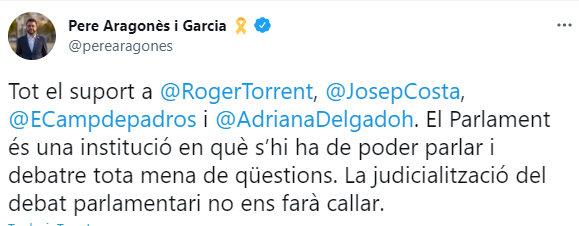 aragonès TUIT