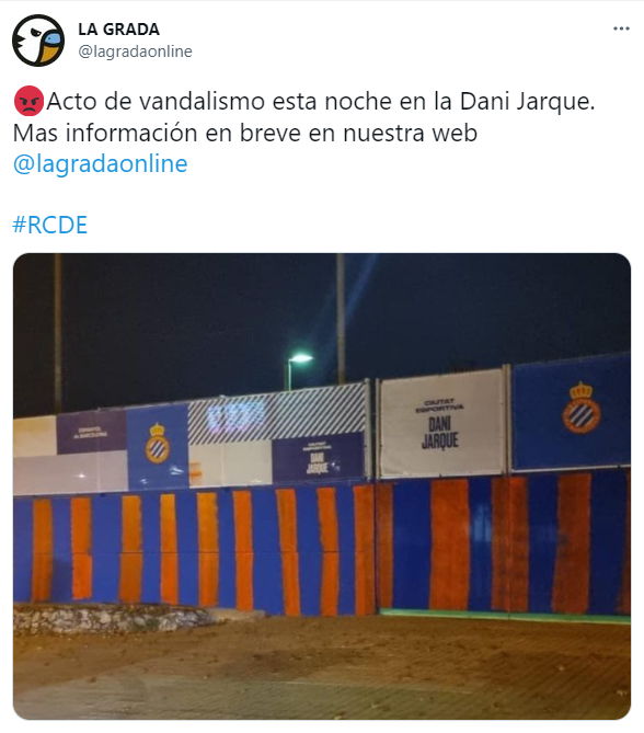 captura ciutat esportiva dani jarque pintadas barça @lagradaonline