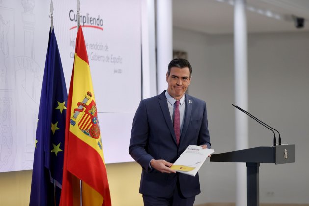 El Presidente del Gobierno, Pedro Sánchez, balance del año político en la rueda de prensa de hoy - Efe