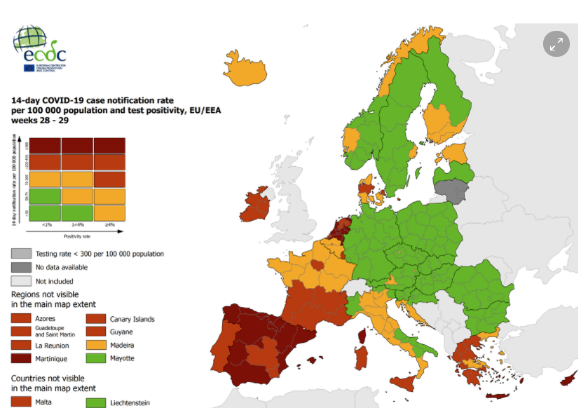 mapa unio europea covid 29 de julio entero