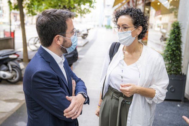 Hoy el presidente, y coordinador nacional de ERC, Pere Aragonès, y la secretaria general de ERC, Marta Rovira, se reunen en Ginebra - Arnau Carbonell