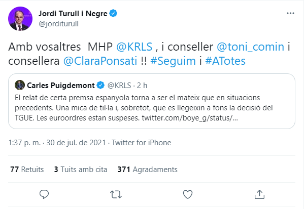 tuit reaccion turull tgue