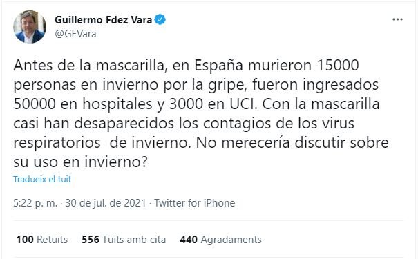 TUIT fernández vara mascarillas invierno