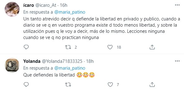 respuestas en Patiño Tw