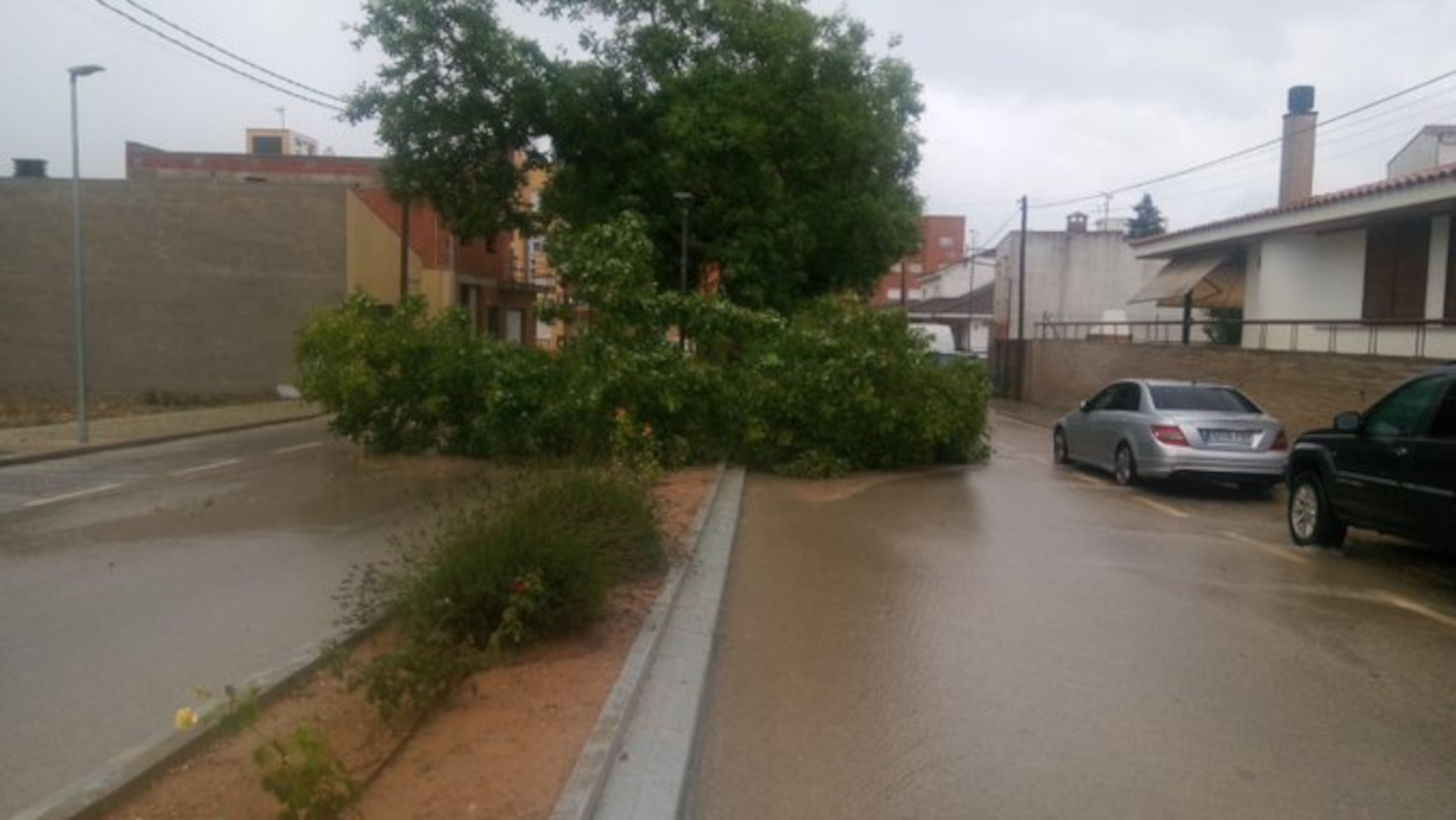 Tempestes fortes i calamarsa arreu de Catalunya