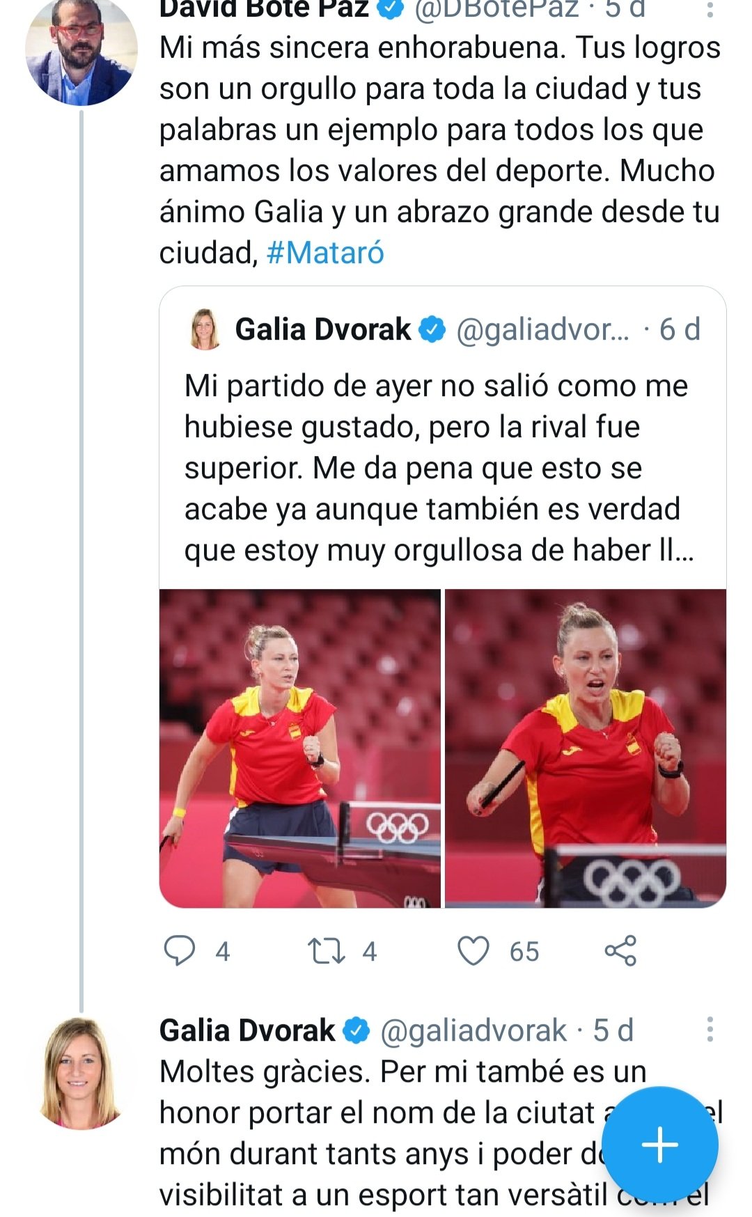 Galia Dvorak en catalán 2 TW