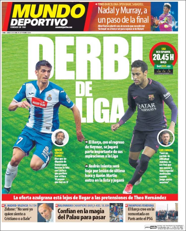 Mundo Deportivo Llevada|Traída 29 04 2017