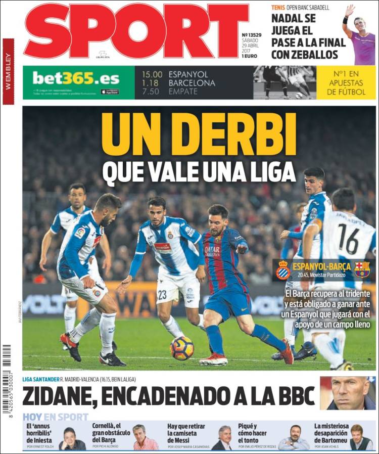 Sport Portada 29 04 2017