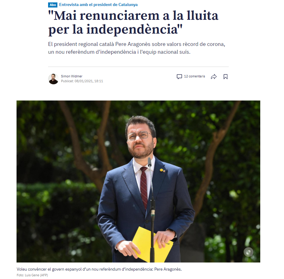 Aragonès diario suizo