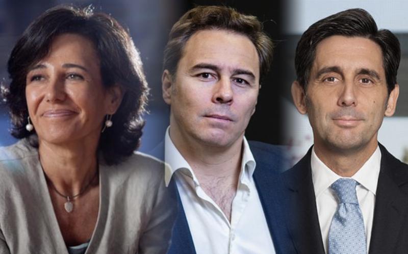 Ana Botín, Dimas Gimeno y Pallete