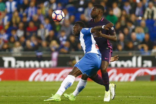 Caicedo Umtiti Espanyol Barça Efe
