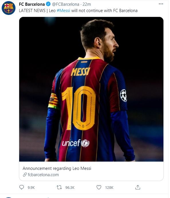 TUIT English FCB Barça Messi