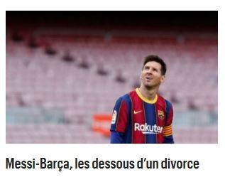 le parisien messi adiós