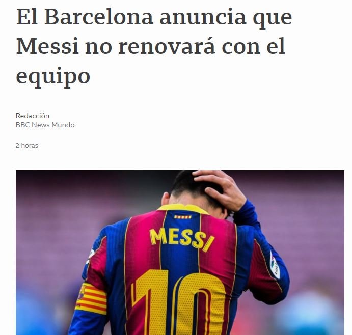 bbc captura adeu messi