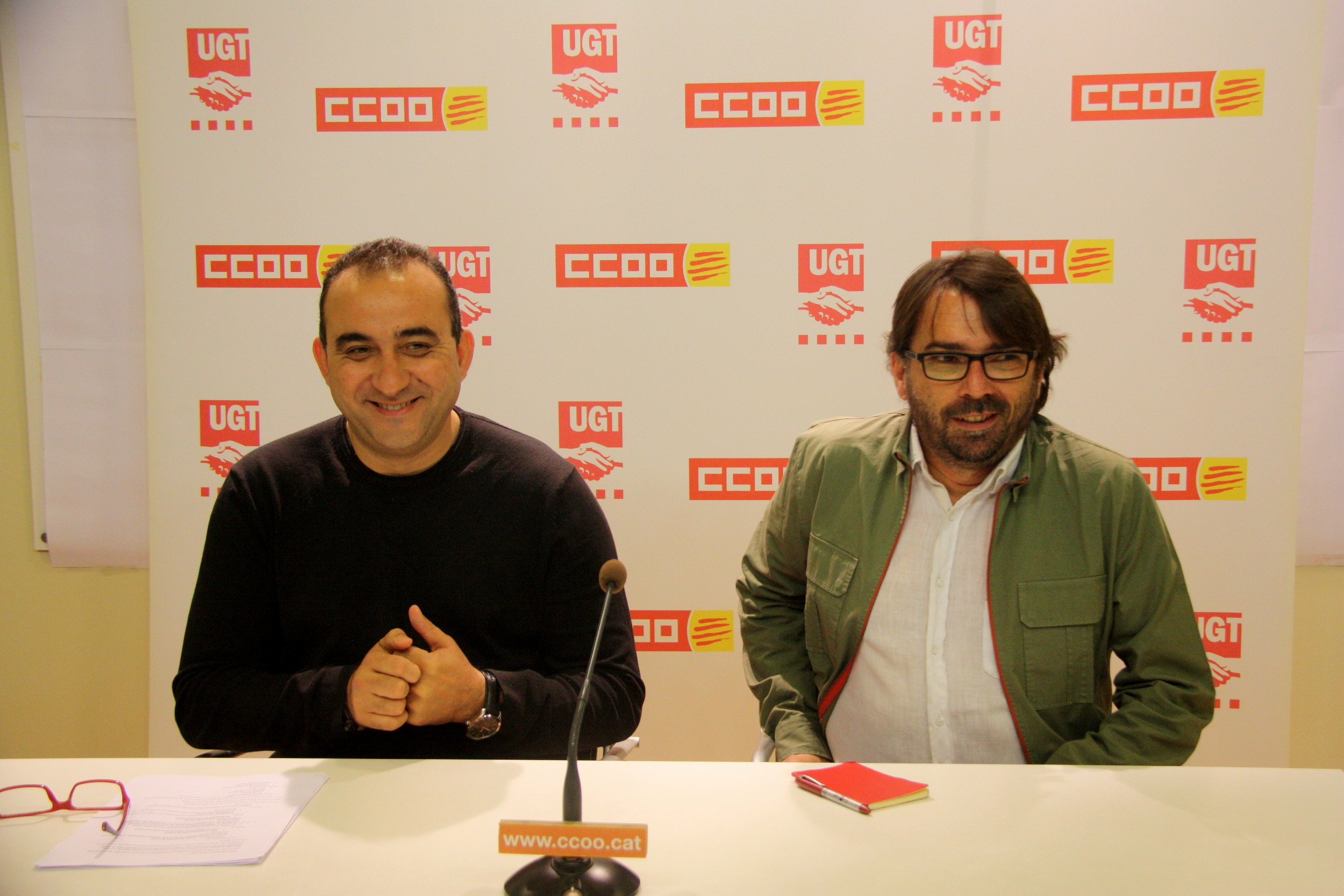 UGT i CCOO demanen un esforç als comuns per aprovar els pressupostos