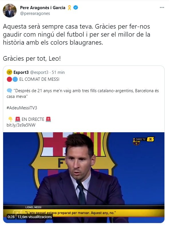 TUIT aragones messi